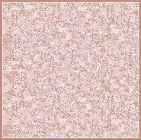 Armine Sura İpek Eşarp 9311-02 Somon Karışık Desen 