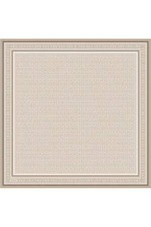 Desenli Saf Ipek Twill Eşarp 9301- 36