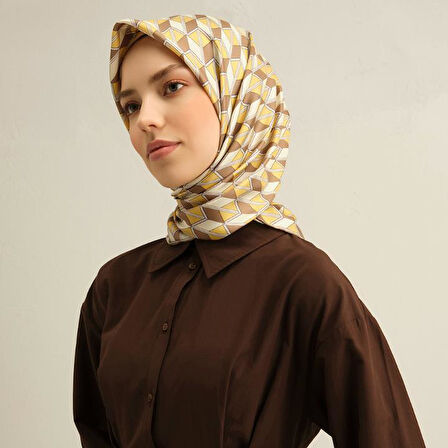 Armine E25YA9309D02 33 Dj Saf İpek Eşarp 9309D (T)