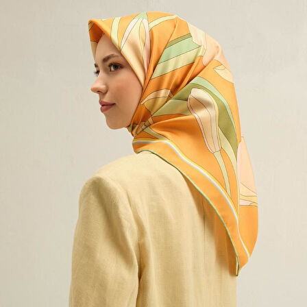 Armine E25YA9302D02 50 Dj Saf İpek Eşarp 9302D (T)