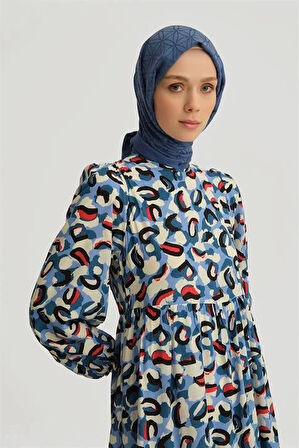 Armine Trend  Elbise 25YT914 Mavi