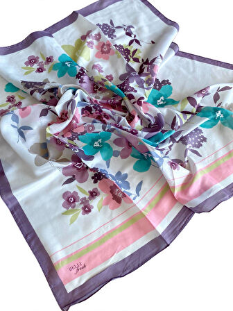 Belli Fresh Nova Eşarp 1011-12 Pembe Karışık Desen 49744