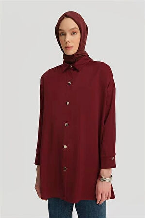 Armine Gömlek ORTD8300-1 Bordo