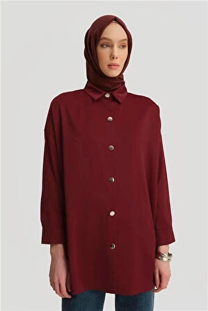 Armine Gömlek ORTD8300-1 Bordo