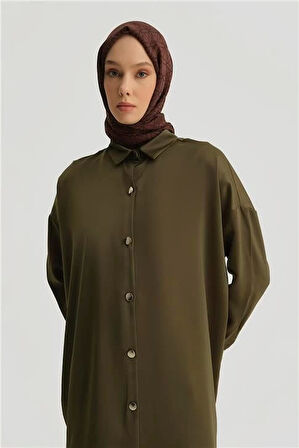 Armine Gömlek ORTD8300-1 Haki