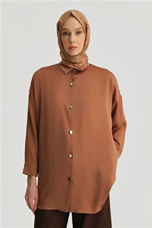 Armine Gömlek ORTD8300-1 Camel