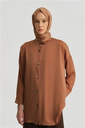 Armine Gömlek ORTD8300-1 Camel