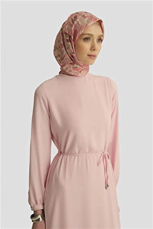 Armine İp Kemerli Elbise 25YT927 Rose