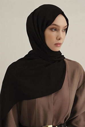 Lyocell Naia Kare Monogram Şal 6