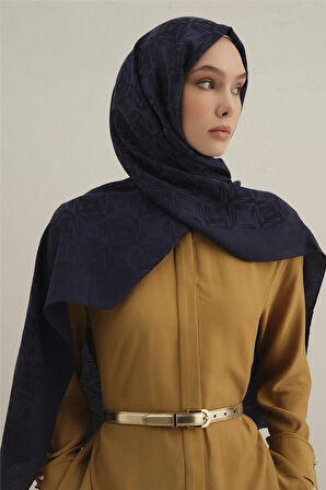 Lyocell Naia Kare Monogram Şal 6