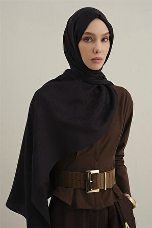 Lyocell Naia Kare Monogram Şal 6