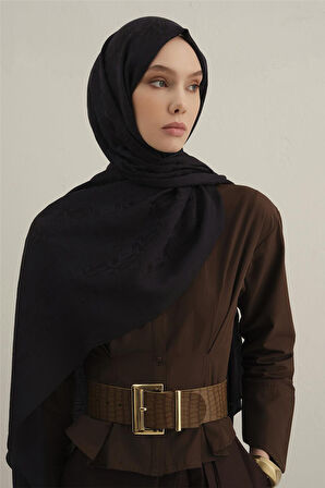 Lyocell Naia Kare Monogram Şal 6