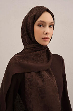 Lyocell Naia Kare Monogram Şal 6