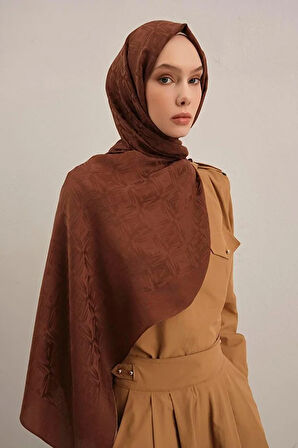 Lyocell Naia Kare Monogram Şal 6