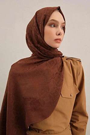 Lyocell Naia Kare Monogram Şal 6