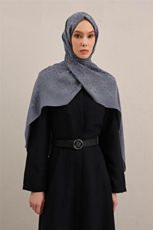 Lyocell Naia Kare Monogram Şal 6