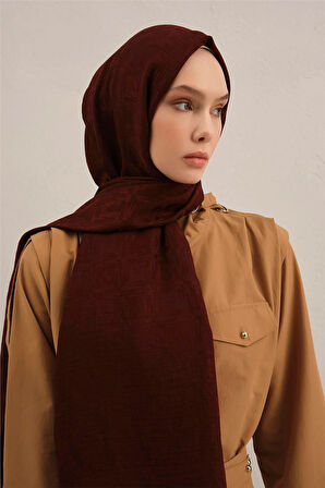 Lyocell Naia Kare Monogram Şal 6