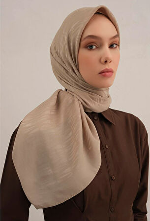 Armine Lyocell Eşarp 3-07 Vizon Desenli 47345