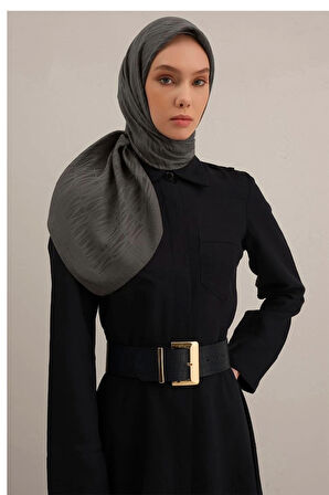 Armine Lyocell Eşarp 3-18 Gri Desenli 47350