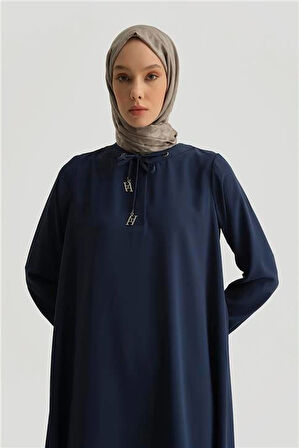 Armine Bağcık Detaylı Tunik 25YH4202 Lacivert