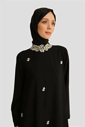 Armine Trend Elbise 25YT905 Siyah