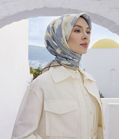 Saf İpek Eşarp 4100D (Twill İpek)