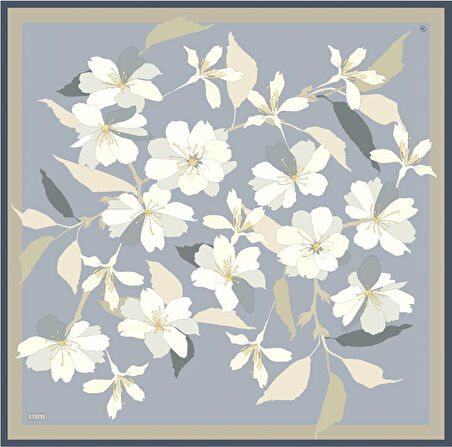 Saf İpek Eşarp 4100D (Twill İpek)