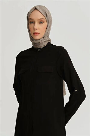 Armine İki Cepli Tunik 25YH4217 Siyah
