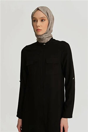Armine İki Cepli Tunik 25YH4217 Siyah