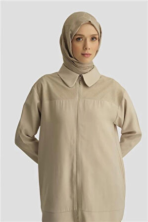 Armine File Detaylı Tunik 25YD4228-1 Bej