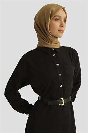 Armine Elbise 25YD4236 Siyah