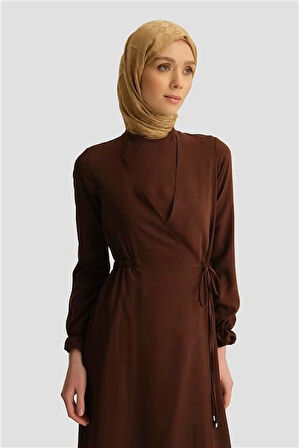 Armine Anvelop Elbise 25YH9230 Açık Kahve