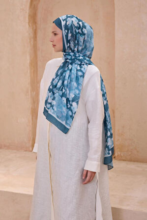 Belli Fresh Tela Şal 4-04 Yeşil Karışık Desen 49709