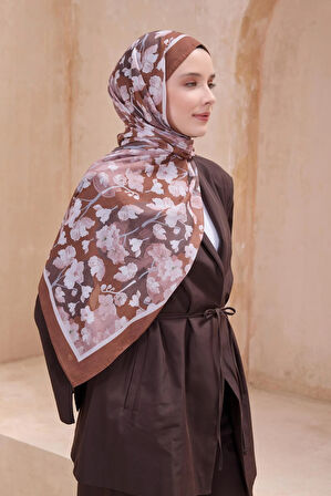 Belli Fresh Tela Şal 4-10 Kahverengi Karışık Desen 49713