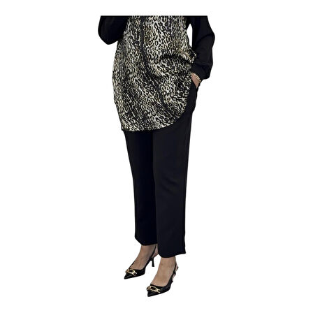 Kadın Beli Lastikli Havuç Kesim Pantolon 25KT205