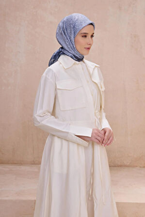 Belli Fresh Twist Eşarp 18 Açık Mavi Karışık Desen 49737