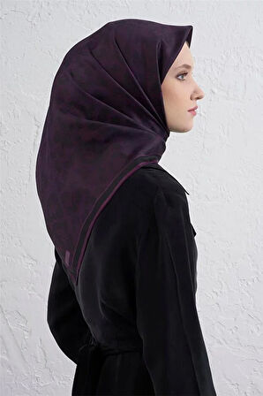 Klasik Desen Twill İpek Eşarp -2025/2026 -9408D