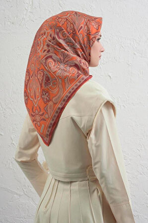Armine Sura Saf İpek Eşarp 9421 - 34 