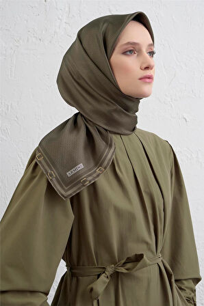 Soyut DesenTwill İpek Eşarp -2025/2026 -9401D