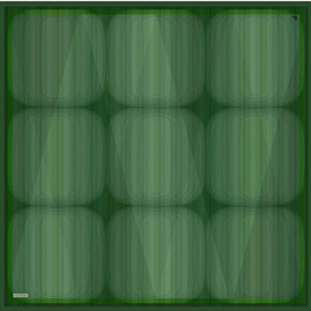 Armine Sura Saf İpek Eşarp 9402 - 36 Yeşil Karışık Desen