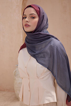 Belli Fresh Degrade Desen Şal  1005 Mor Degrade Desen 49887