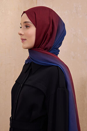 Belli Fresh Degrade Desen Şal 1011 Bordo Degrade Desen 49880