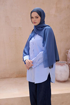 Belli Fresh Degrade Desen Şal 1035 Mavi Degrade Desen 49727