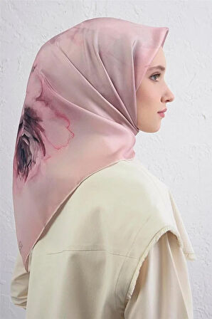 Soyut Desen Twill İpek Eşarp -2025/2026 -9462D