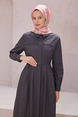 Çiçek Desen İpek Twill Eşarp 4210D01