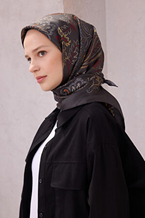 Saf İpek Twill Eşarp 4207D01 07