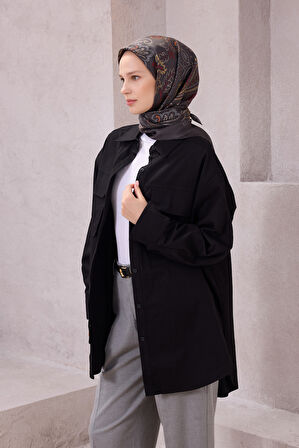 Saf İpek Twill Eşarp 4207D01 07