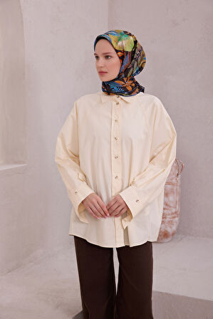 Saf İpek Twill Eşarp 4225D01 04