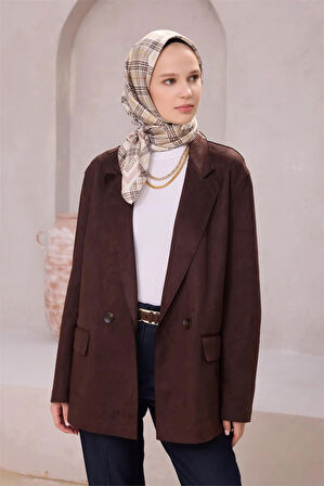 Ekose Desen İpek Twill Eşarp 4218D01