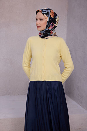 Çiçek Desen İpek Twill Eşarp 4219D01